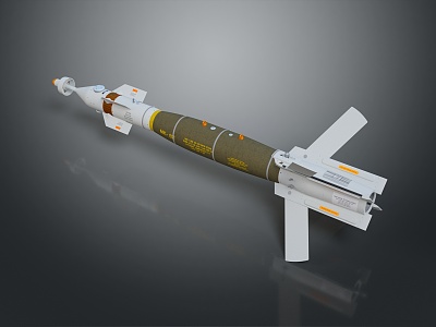 Bomb Missile Airborne Missile Shipborne Missile Cruise Missile High Altitude Bomb Guided Weapon Cruise Weapon 3d model