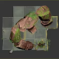 Modern Game The Monster of the Colors Stone Man Puppet Watcher 3d model
