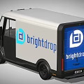BrightDrop Functional Electric Cargo Van With Modern Design And White Exterior 3d model