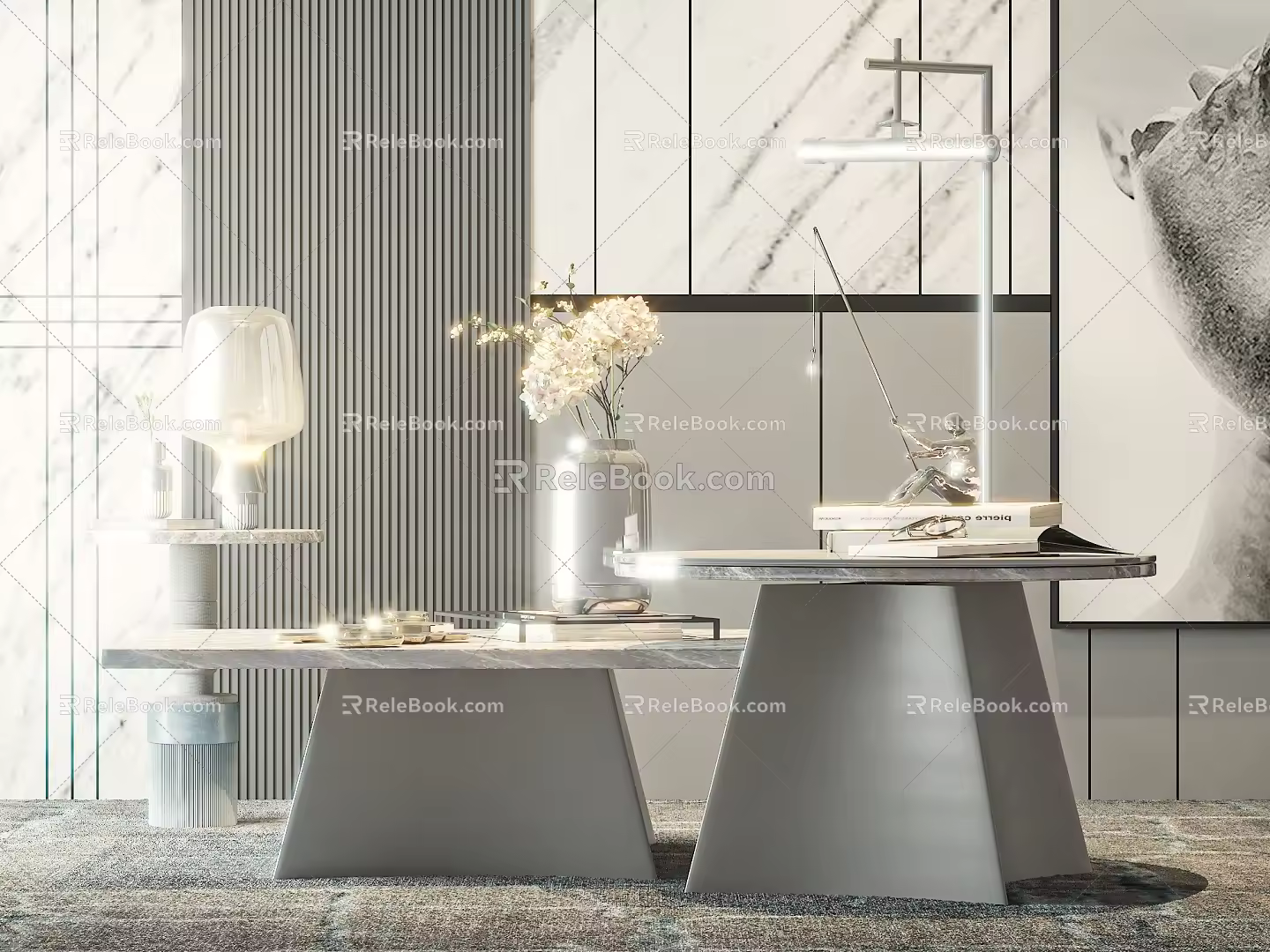 Coffee table side table 3d model