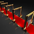 Event Entrance for Wealth Management Star with Performance Service Star Signs Red Carpet and Stars
