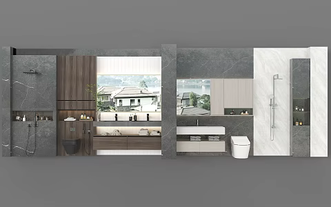 Wash basin Wash basin Bathroom 3d model