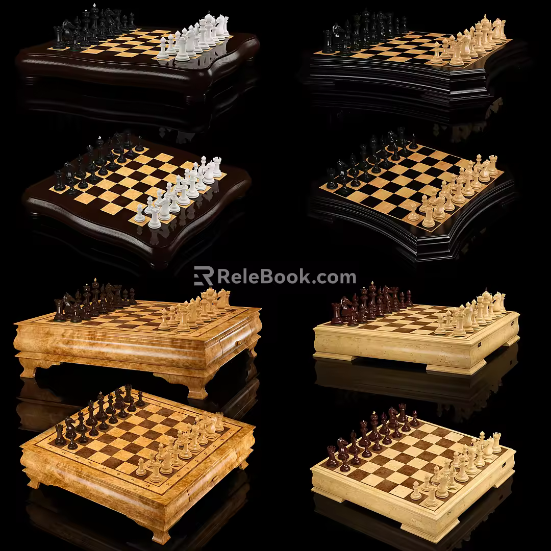 Modern Chess 3d model