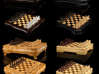 Modern Chess 3d model
