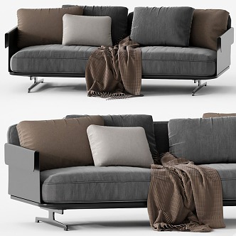 Double sofa pillow 3d model