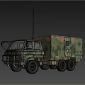 unit command vehicle military command vehicle battalion command vehicle command vehicle shelter command vehicle military communication vehicle support vehicle 3d model