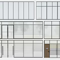 Various Modern Sliding Door Designs For Interior Space With Glass Panels