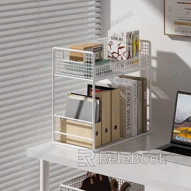 Modern Desktop Shelf model