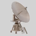 Sturdy Satellite Dish Antenna With Metal Stand And Durable Structure Design 3d model