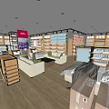 Sanpola Specialty Store Interior With Bedding Products Shelves And Display Areas