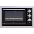 Modern Electric Oven As Kitchen Appliance With Stainless Steel Finish Control Knobs And Digital