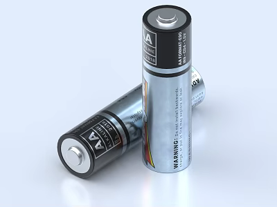 High Quality AA Alkaline Batteries Essential For Household Use Powering Everyday Devices 3d model