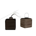 Texturable bedside table side table 3d model