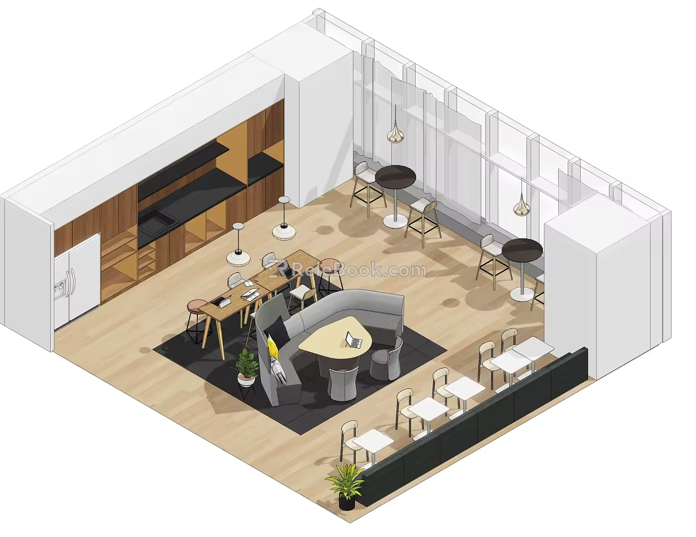 Modern pantry 3d model