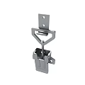 Stainless Steel Metal Clamp with Mounting Plate and Secure Locking Mechanism