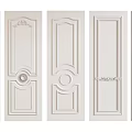 White Wall Panels With Various Decorative Designs For Interior Home Decoration 3d model