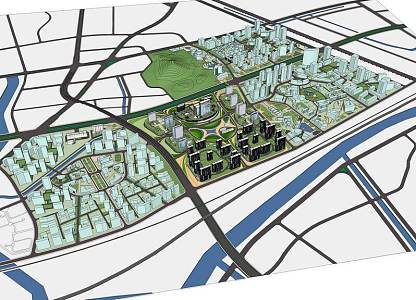 urban planning 3d model