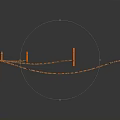 Modern Bridge Wooden Bridge Small Bridge Small Wooden Bridge 3d model