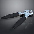 Stainless Steel Bottle Opener With Black Ergonomic Handles For Household Use