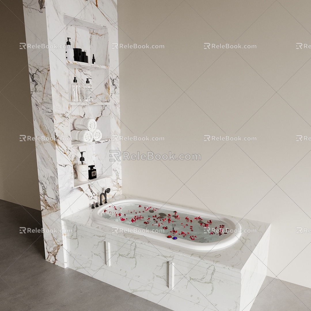 Bathtub Niches Bathroom Bathtub 3d model