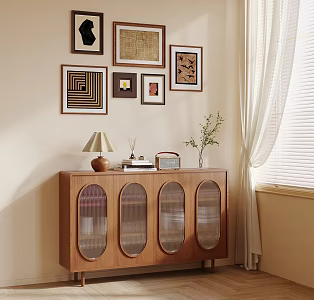 French Sideboard Cupboard 3d model