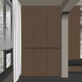 Modern Wooden Locker Interior Design In Room With Window And Blinds