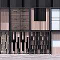 Modern sliding door 3d model