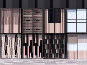 Modern sliding door 3d model