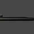 Modern Black Submarine Military Vessel with Conning Tower and Periscope