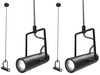 Modern Long Arm Ceiling Spotlights Exhibition Hall Long Arm Spotlights Long Rod Led Spotlights Clothing Shops Telescopic Spotlights Top Long Rod Spotlights 3d model