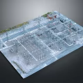 Modern Factory Large Factory 3d model