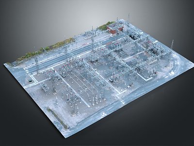 Modern Factory Large Factory 3d model