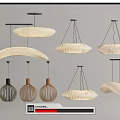 Modern chandelier combination 3d model