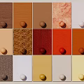 Wall Color And Texture Samples With Various Hues For Interior Decor Ideas 3d model