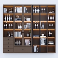 decorative bookcase 3d model