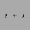 Spider Man Game And Movie Character In Dynamic Jumping Pose With Red Black Costume