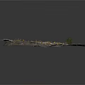 Natural Rock Formation With Winding Path Small Water Area And Green Plant
