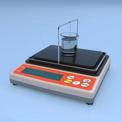 chemical instrument liquid electronic hydrometer 3d model