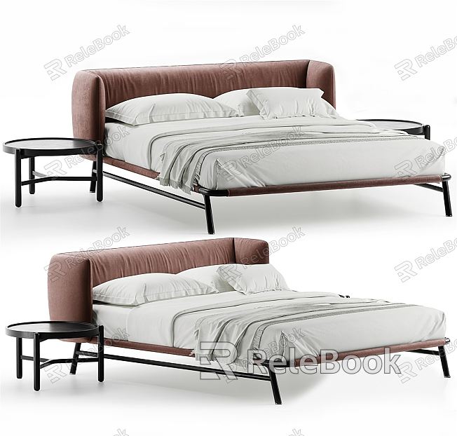 Modern Meridiani double bed model