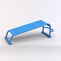 Blue Steel Outdoor Fitness Exercise Bench For Ergonomic Workout Training