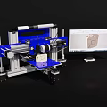 Advanced Industrial Equipment Featuring Automated Mechanical Arm Precision Control And Computer Monitoring Interface