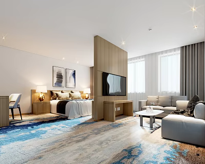 Modern Room Room Deluxe Suite 3d model Modern Room Room Deluxe Suite 3d model