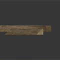 Curved Wooden Staircase Structure With Layered Steps And Central Circular Hollow