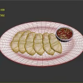 Fresh Tender Sliced Meat Served With Red Sauce On White Plate