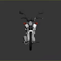 White Motorcycle With Black Seat Sleek Design Featuring Rearview Mirrors And Wheels