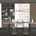 Modern study 3d model