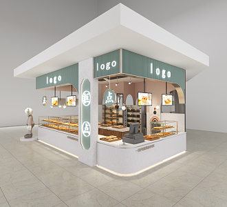 Modern Pastry Shop 3d model