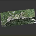 Green Mineral Crystal Specimen With White Matrix Natural Geological Structure