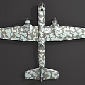 Realistic German World War II Aircraft Modern Realistic Aircraft Fighter German War World War II Bomber Military 3d model