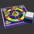 Gambling Table Wheel Table Turntable Table 3d model